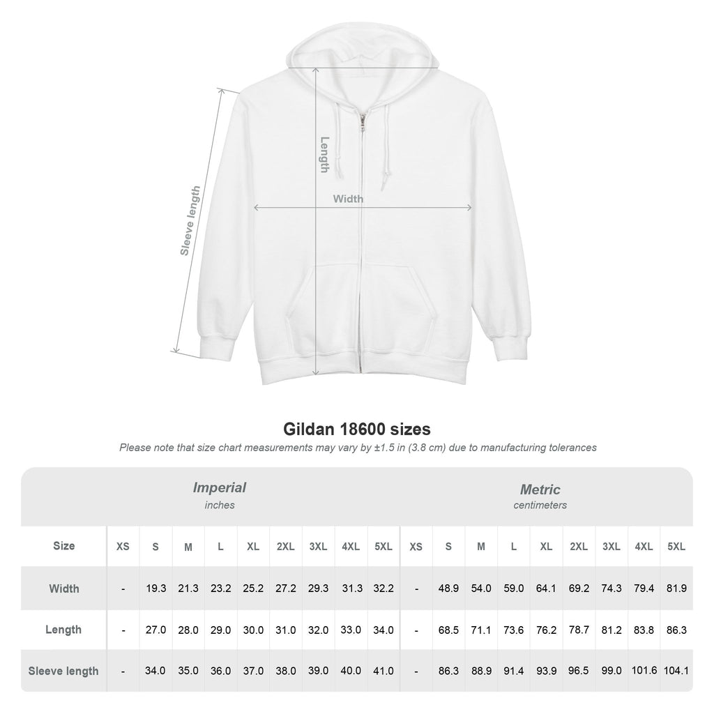 Zip Hooded Sweatshirt "GRANAT"