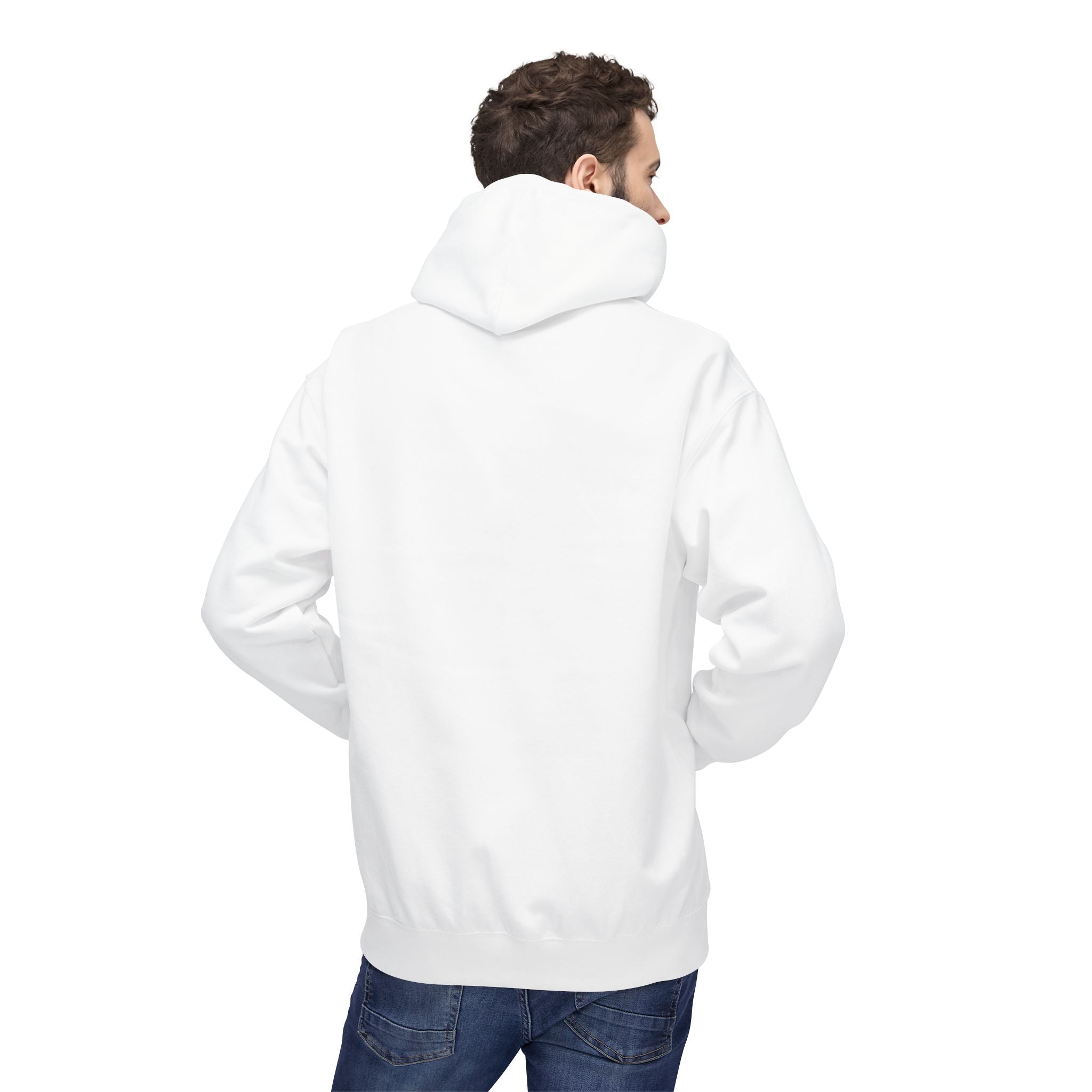 🔥 White Hoodie "Strength Leads the Way"