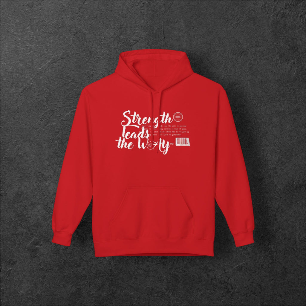 🔥 Red Hoodie "Strength Leads the Way"