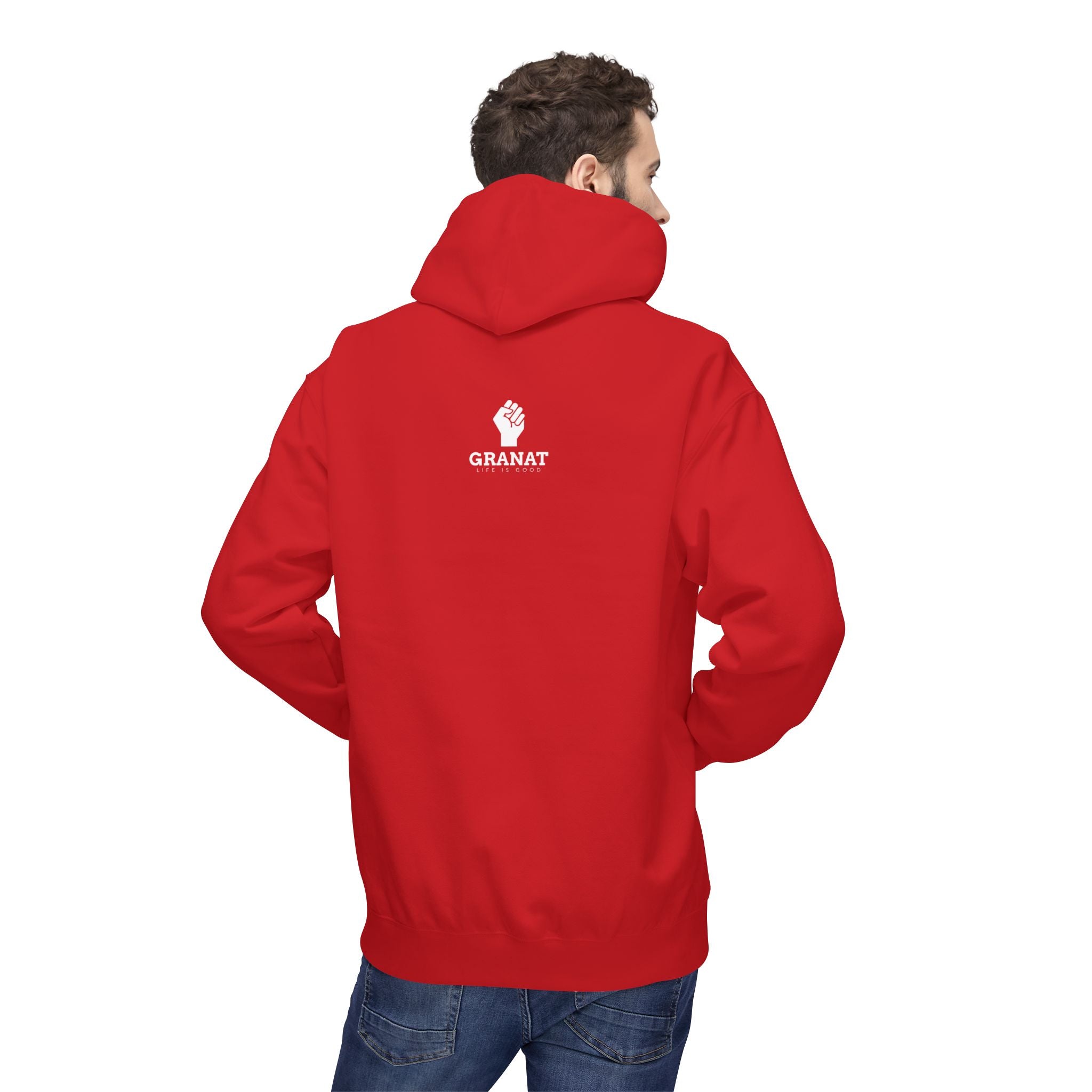🔥 Red Hoodie "Strength Leads the Way"
