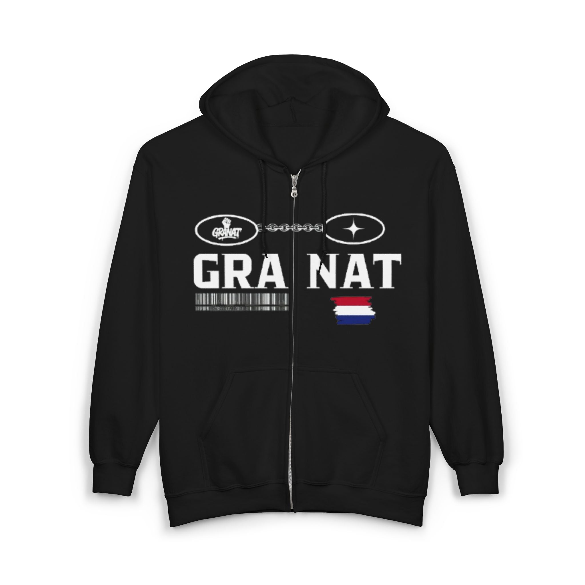 Zip Hooded Sweatshirt "GRANAT"